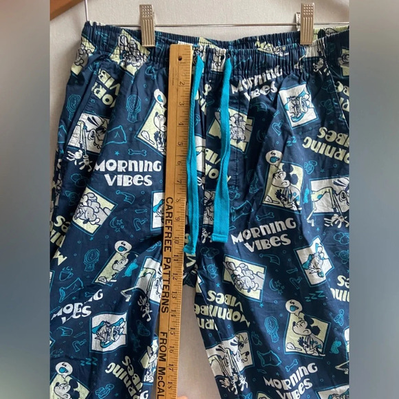 Disney Parks Morning  Park Mickey Mouse pattern pajama cotton pants Sz S - Picture 6 of 8